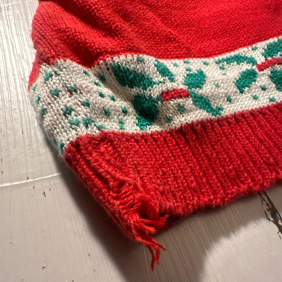 Girls Christmas sweater Plum Ave USA made 1995 EUC - Picture 11 of 12